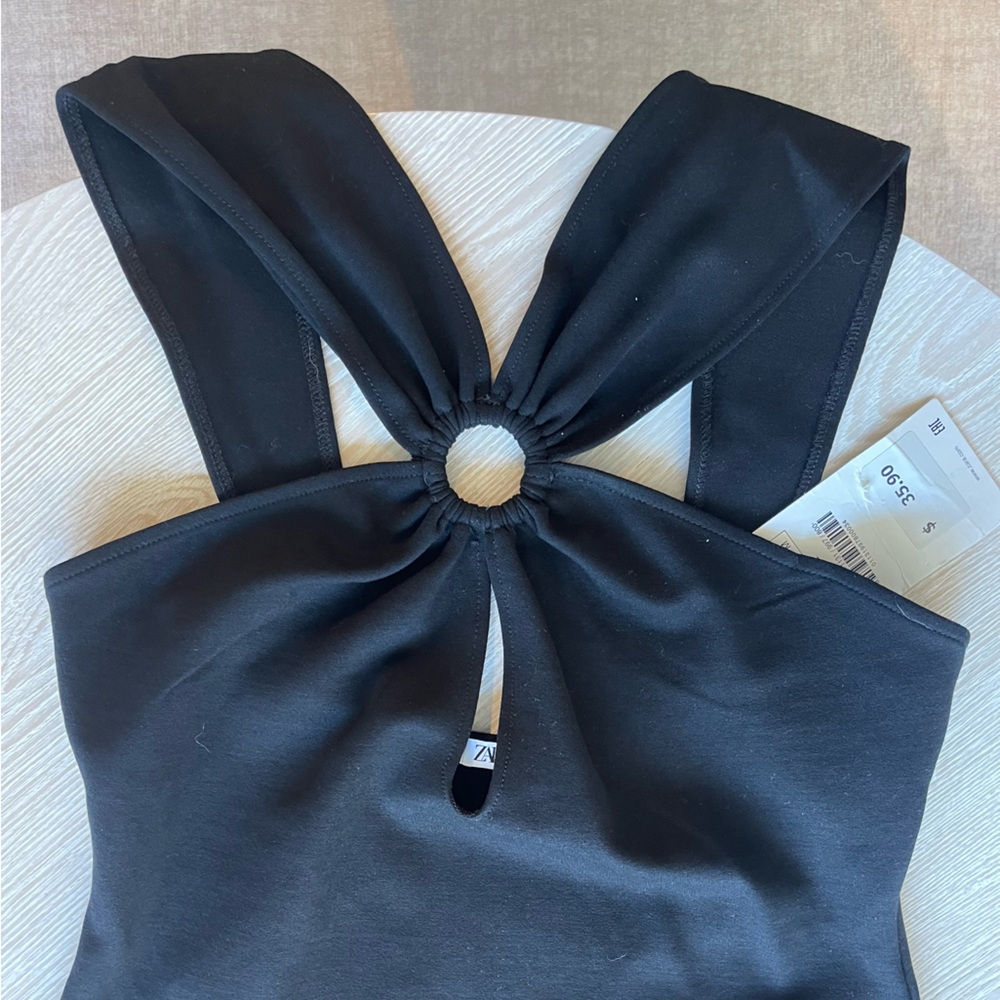ZARA DRESS WITH METAL RING DETAIL - Picture 4 of 7